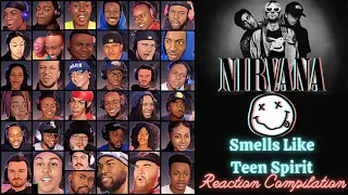 REACTION COMPILATION | Nirvana - Smells Like Teen Spirit | First Time Montage | *SEE DESCRIPTION*