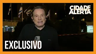 Roberto Cabrini fala ao vivo de Jerusalém sobre os confrontos entre Israel e o Hamas