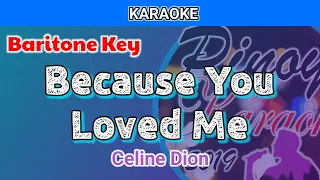 Because You Loved Me by Celine Dion (Karaoke : Baritone Key)
