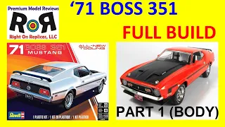 '71 Boss 351 Mustang (Part 1 – Body) 1:25 Scale Revell 14512