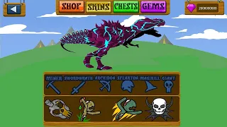 T-Rex ALL BOSSES INSANE MODE UNLOCKED ALL SKINS MOD - HACK STICK WAR LEGACY