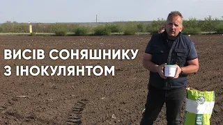 Посев подсолнечника с инокулянтом BINOC Подсолнечник ENZIM Agro