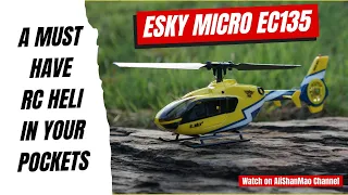 Whispers of Morning: ESKY 150EC Micro EC135 Eurocopter RC Helicopter in a Scenic Resort"