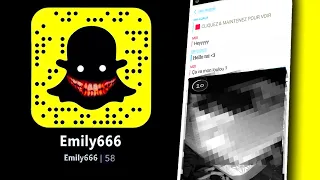 Si tu reçois ce snap du compte "Emily666": COURS !