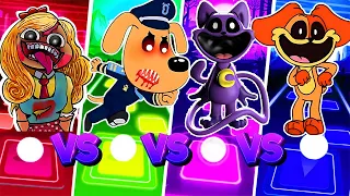 🟢Miss Delight poppy play time vs Sheriff Labrador exe vs CatNap vs Rise of DogDay 🌟 Tiles Hop EDM