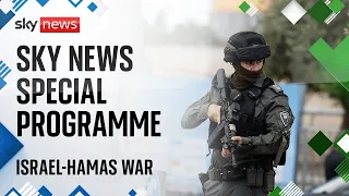 Sky News special programme: Israeli PM vows to 'rain hellfire down on Hamas' in his TV address