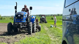 Розкидання міндобрив, культивація, посів// Сієм сою ГМО// Компактор Kverneland, DongFeng & МТЗ