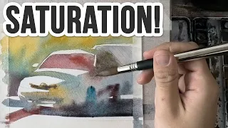 How to Avoid MUDDY Paintings | Watercolor SATURATION!