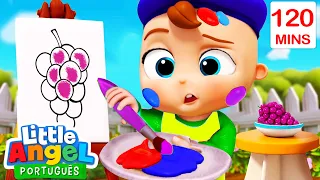 🎨 Joãozinho Aprende a Misturar Cores! 🎨 | 2 HORAS DE LITTLE ANGEL | Músicas Infantis em Português