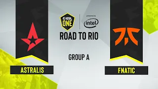 CS:GO - Astralis vs. Fnatic [Train] Map 1 - ESL One: Road to Rio - Group A - EU