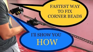 How to fit corner beads to plasterboard - Fastest way - Plastering guru