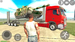 Indian Bikes Driving 3D Military Tank Transporter Truck Porsche Car Simulator - Android Gameplay.
