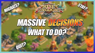 Migrating, Quitting, or Staying in K1720 - What am I Doing? Rise of Kingdoms