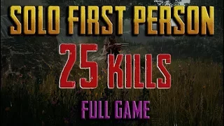 RECORD SOLO FIRST PERSON 25 KILLS  - PlayerUnknown's Battlegrounds