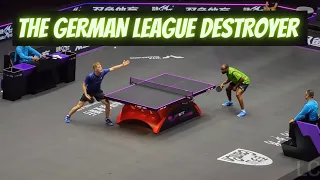 THE OWNER OF THE GERMAN LEAGUE PLAYS OUTSTANDING TABLE TENNIS (BEST OF ANTON KALLBERG)