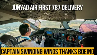 The captain swinging wings thanks Boeing for 787 delivery | China pilots eye（ATC Subtitle）