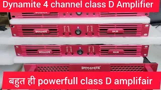 Dynamite 4 channel class D Amplifier और 21inch Bass dynamite और pressure mid वाला linearray#djsetup