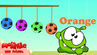 Learn English with Om Nom | Om Nom plays with soccer balls | @MorphleFamily