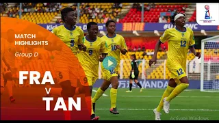 France U17 vs Tanzania U17 ( SERENGETI GIRLS ) Highlights 1-2  Women's World Cup 2022 INDIA