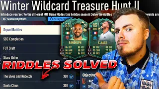 RIDDLES SOLVED! How to complete Winter Wildcard Treasure Hunt II!! 🤝 Unlock Clauss & Randolph!