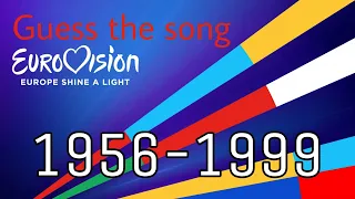 Guess the song: eurovision winners (1956 - 1999)