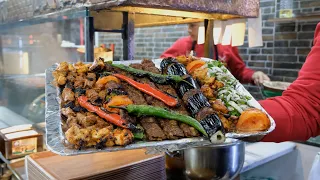 "From Fire to Feast: Watch Turkish Kebabs Sizzle and Satisfy" Turkish Street Food