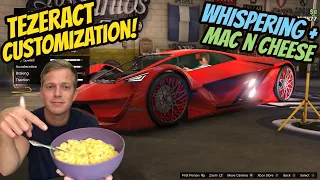 ASMR Gaming: GTA V | Pegassi Tezeract Customization! - Mac n Cheese Mukbang & Whispering