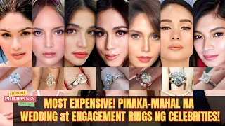 MOST EXPENSIVE! PINAKA-MAHAL Na WEDDING at ENGAGEMENT RINGS NG CELEBRITIES!