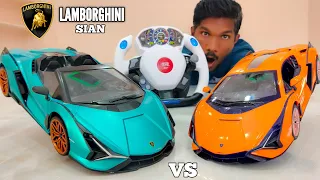 Fastest Beast RC Lamborghini Sian Roadster Vs Lamborghini FKP 37 Unboxing & Fight - Chatpat toy tv