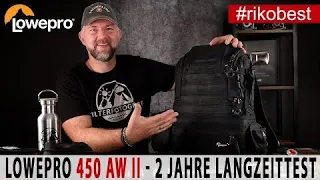 Bester Fotorucksack Lowepro ProTactic 450 AW II nach 2 Jahren im Dauereinsatz - Langzeittest  Review