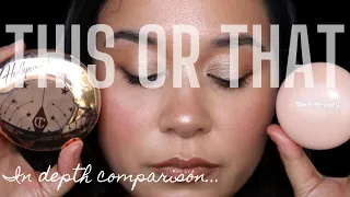 THIS OR THAT | Charlotte Tilbury Hollywood Glow Architect vs. Rare Beauty Silky Touch Highlighter!