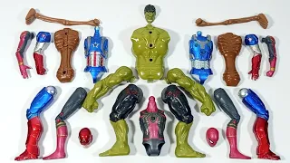 Merakit Mainan Captain America vs Spider-Man vs Siren Head vs Hulk Smash Avengers Superhero Toys