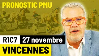 Pronostic PMU course Ticket Flash Turf - Vincennes (R1C7 du 27 novembre 2021)