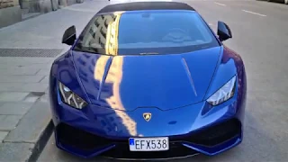 Lamborghini Huracan Spyder dark blue foiled [8k]