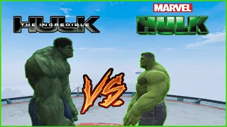 GTA 5 - The Incredible Hulk vs Avengers Hulk SUPERHERO BATTLE