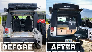 How I Built the Ultimate Jeep Overland Drawer and Bed System for Camping