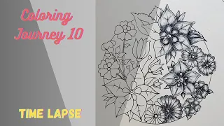 Coloring Journey 10 - World of Flowers - Time Lapse