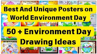 Best Environment Day Drawing Ideas | Save Earth Save Environment Poster 2024 | Creative Posters idea