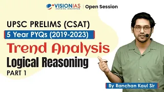 Logical Reasoning | UPSC Prelims (CSAT) 5 Year PYQ (2019 - 2023) | Trend Analysis