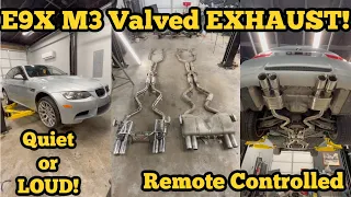 How To: BMW E9x M3 Aftermarket Valved Exhaust Install DIY