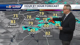 WATCH: Unsettled holiday weekend across the Carolinas