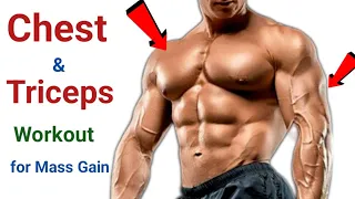 Best Chest & Triceps workout for mass gain | bodybuilding | gym body motivation