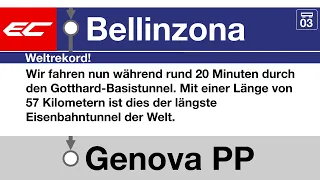 SBB Ansage » Gotthard Basistunnel – Weltrekord! (D, F, I, E) | SLBahnen