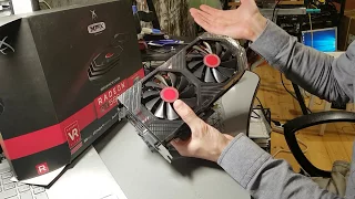 XFX RX 580 8GB Распаковка, обзор.