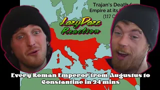 A LOT TO GER THROUGH IN THIS ONE! ROMAN EMPEROR FROM AUGUSTUS TO CONSTANTINE IN 24 MINS REACTION