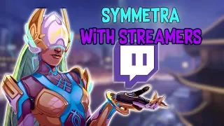 Playing Symmetra with Twitch Streamers - Overwatch