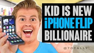 Kid is New iPhone BILLIONAIRE after Inventing iPhone 15 FLIP.