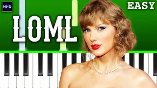 Taylor Swift - loml - Piano Tutorial