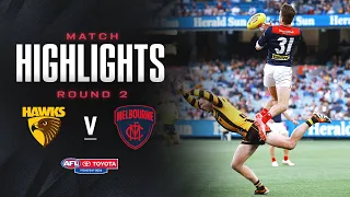 Hawthorn v Melbourne Highlights | Round 2, 2024 | AFL