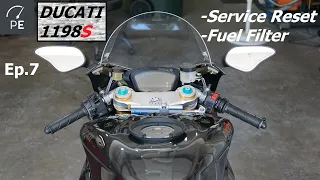 2009 Ducati 1198S | Ep.7 | Service Light RESET, Fuel Filter Replacement, and FIRST START
